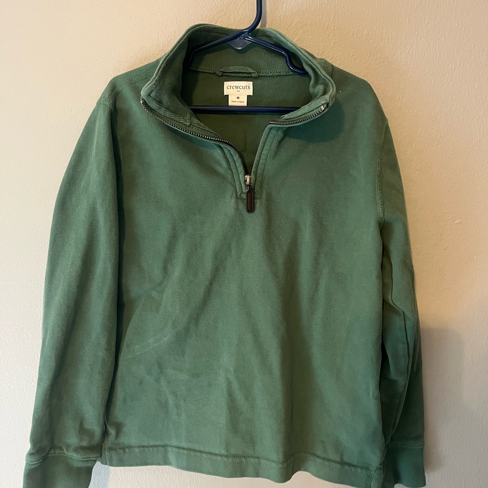 Crewcuts Olive Green Half-Zip Pullover
